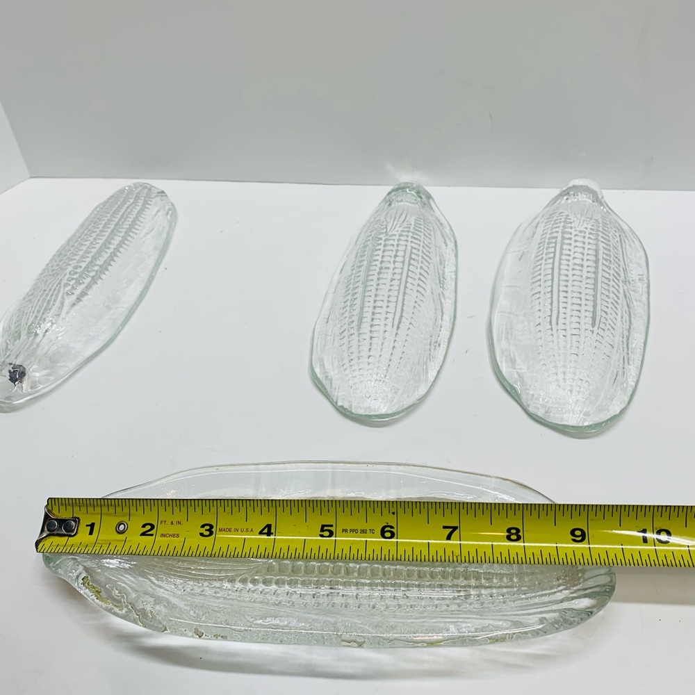 VINTAGE CORN ON THE COB GLASS DISHES LOT🐾